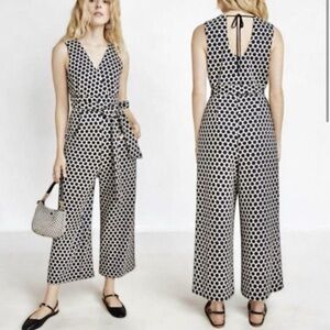 Anthropologie Eva Franco Polka Dot Jumpsuit Size Medium
